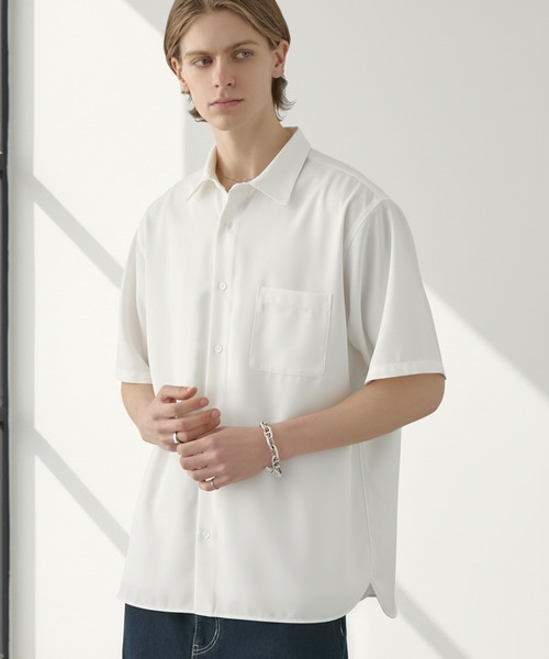 EASENCE uvカット シャツ 半袖 「EASENCE」ハイツイステッドツイル