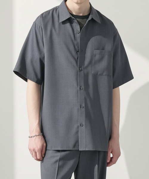 EASENCE シャツ 「EASENCE」ハイツイステッドツイル ドライタッチ