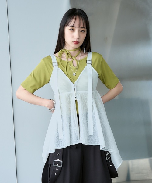 【新品•タグ付】HARE レースドッキングキャミビスチェ ブラック 黒 •完売品 HARE｜レースドッキングキャミビスチェ | Rakuten Fashion(楽天