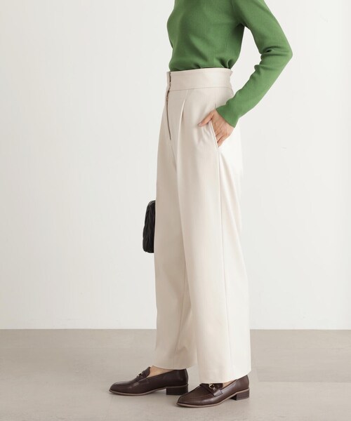 「N.（N. Natural Beauty Basic）」 スラックス MEDIUM ブラウン レディースの画像