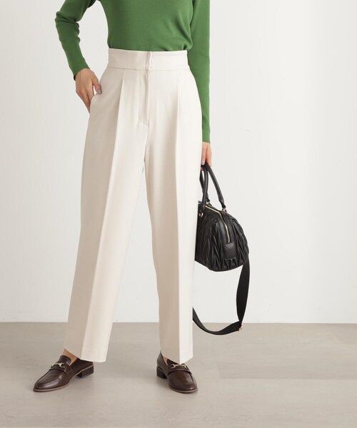 「N.（N. Natural Beauty Basic）」 スラックス MEDIUM ブラウン レディースの画像