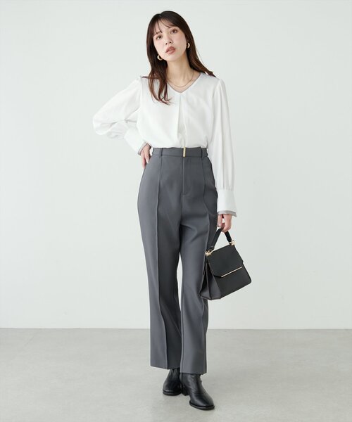 「natural couture」 長袖ブラウス FREE ピンク レディース_画像5