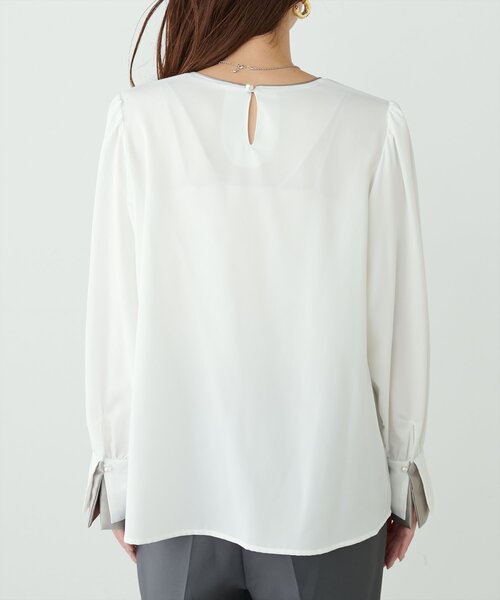 「natural couture」 長袖ブラウス FREE ピンク レディース_画像9
