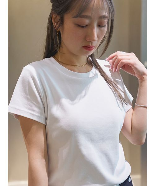 tシャツ 骨格別カップインT:ウェーブ レディース