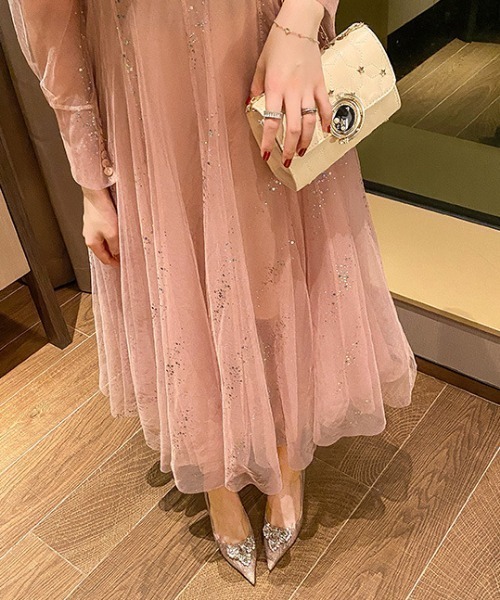 「Jasmine Grandiflorum」 パンプス 24.5cm シルバー レディース_画像7