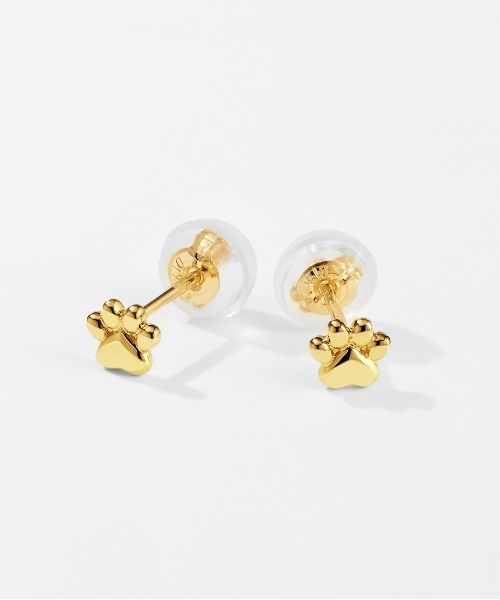Jewel closet by L&Co. ピアス K10 ねこ 肉球 ピアス レディース 
