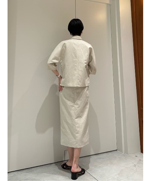 スカート ESTNATION THE FIRST / リネンタイトスカートの画像