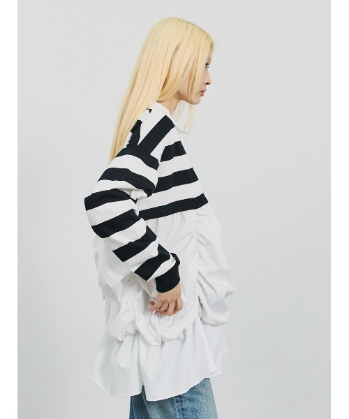 「SORIN」 長袖ポロシャツ 38 ブラック レディース_画像4