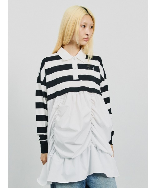 「SORIN」 長袖ポロシャツ 38 ブラック レディース_画像6