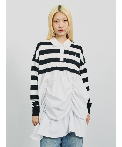 「SORIN」 長袖ポロシャツ 38 ブラック レディース_画像7