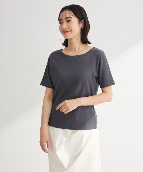 Green Parks（グリーンパークス） tシャツ 半袖 「適ON」5分袖リブプル
