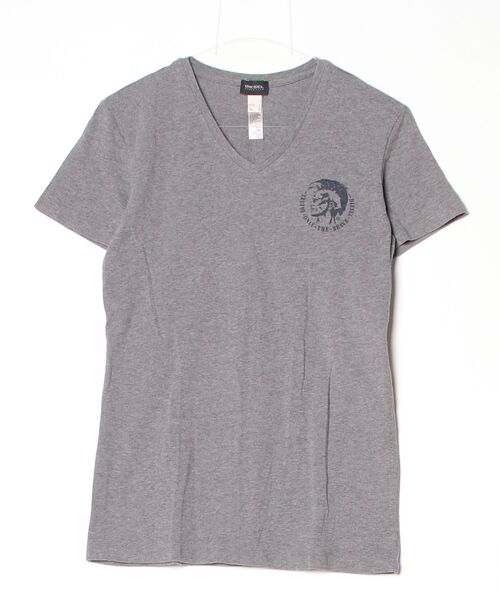 DIESEL 半袖 Tシャツ グレー DIESEL（ディーゼル） ワンポイント半袖Tシャツ S グレー メンズ