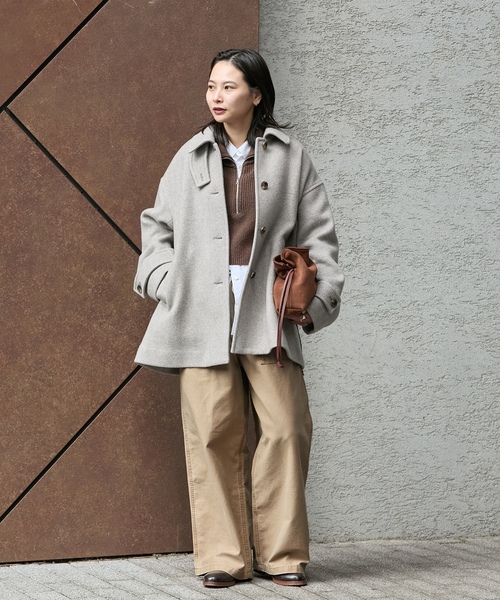 「JOURNAL STANDARD」 イージーパンツ 38 ベージュ レディース_画像4