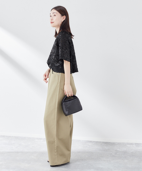 「journal standard L'essage」 半袖ブラウス - ブラック レディース_画像9