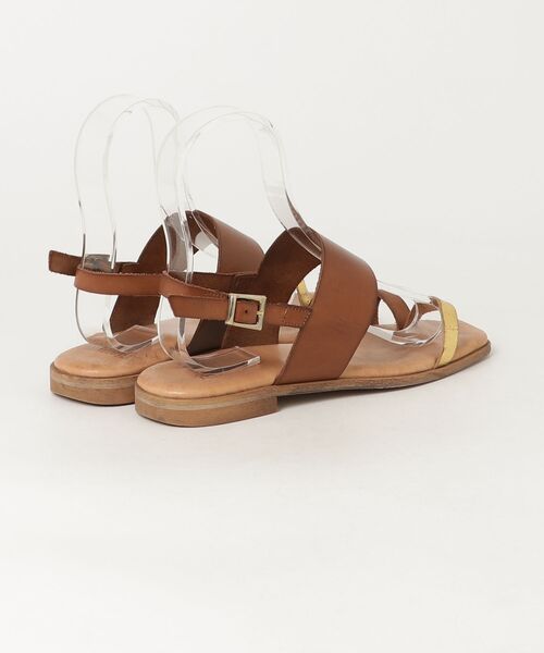 「BIANCA」 フラットサンダル 37 ブラウン レディース_画像2