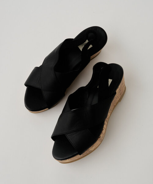 「BEARDSLEY」 フラットサンダル S ブラック レディース_画像8