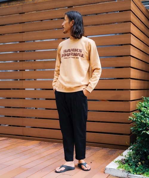 「BANKS」 スウェットカットソー LARGE ベージュ メンズ_画像3