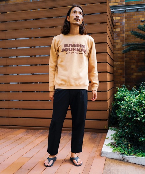 「BANKS」 スウェットカットソー LARGE ベージュ メンズ_画像4