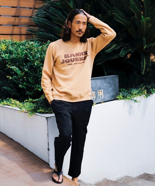 「BANKS」 スウェットカットソー LARGE ベージュ メンズ_画像8