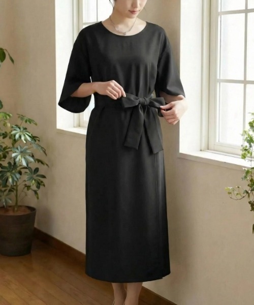 「cammie」 半袖ワンピース M ベージュ レディース_画像7