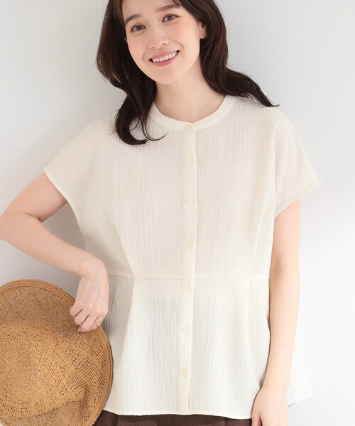 SHOO・LA・RUE（シューラルー） ブラウス シャツ 半袖 「前後2WAY/S-LL