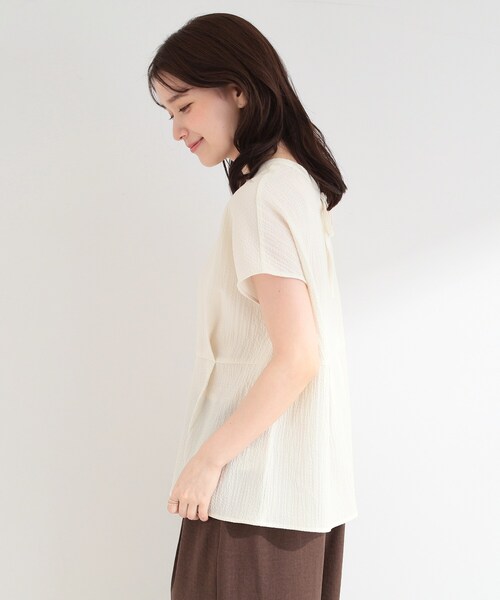 SHOO・LA・RUE（シューラルー） ブラウス シャツ 半袖 「前後2WAY/S-LL