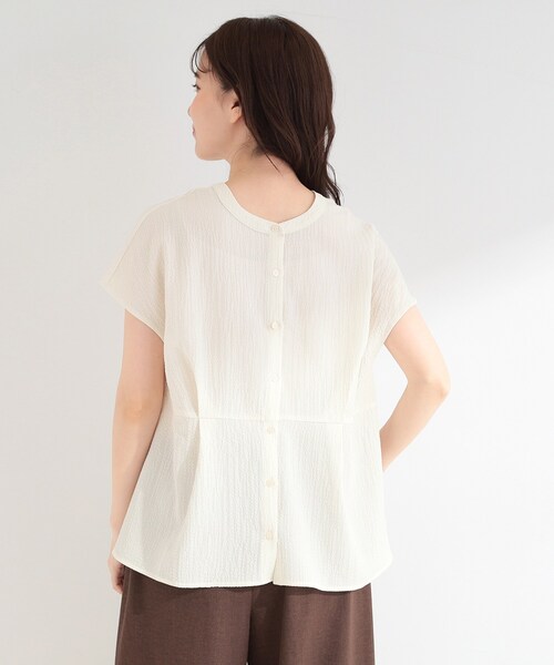 SHOO・LA・RUE（シューラルー） ブラウス シャツ 半袖 「前後2WAY/S-LL