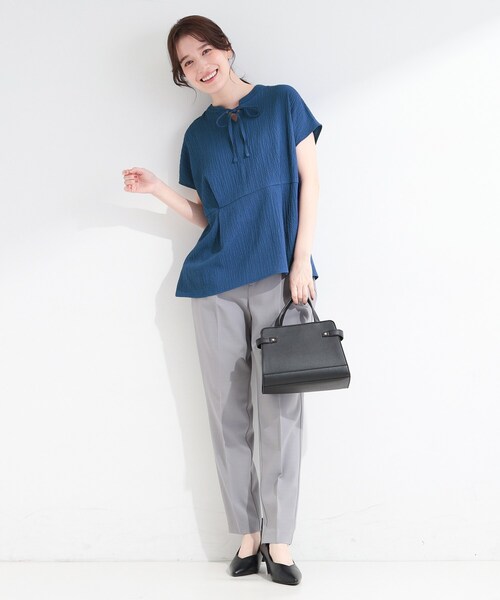 SHOO・LA・RUE（シューラルー） ブラウス シャツ 半袖 「前後2WAY/S-LL
