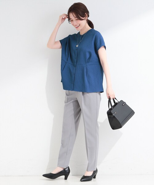 SHOO・LA・RUE（シューラルー） ブラウス シャツ 半袖 「前後2WAY/S-LL