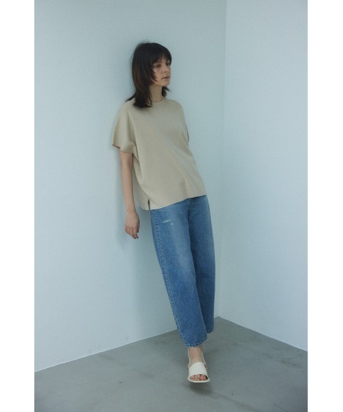 「BLACK BY MOUSSY」 半袖ニット FREE ピンク レディース_画像2