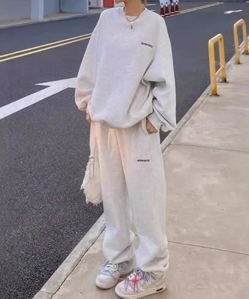 boemy トレーナー スウェット ワンポイントロゴスウェット上下セット
