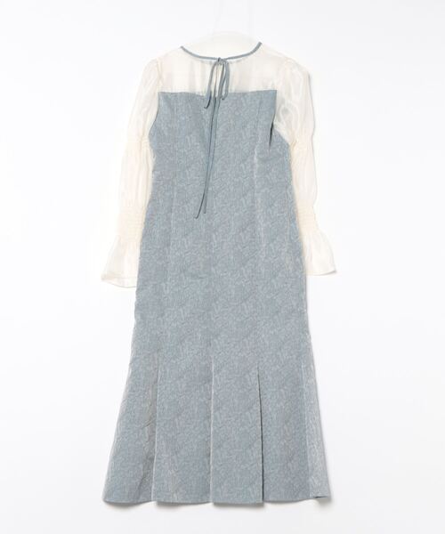 「PREFERIR」 長袖ワンピース MEDIUM ブルー レディース_画像2