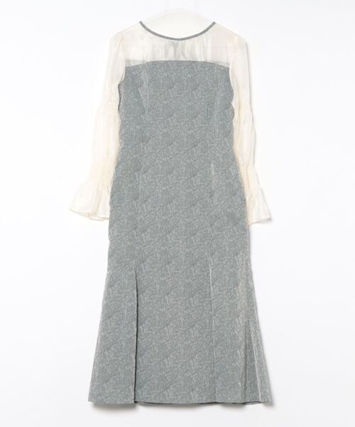「PREFERIR」 長袖ワンピース MEDIUM ブルー レディース_画像3