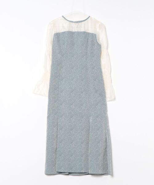「PREFERIR」 長袖ワンピース MEDIUM ブルー レディース_画像4