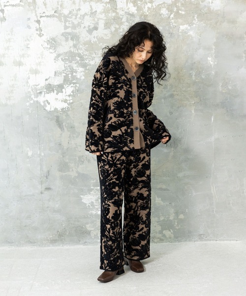 「OSMOSIS」 「SLOANE」イージーパンツ ONE SIZE ライトグレー レディース_画像2