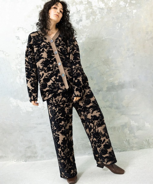 「OSMOSIS」 「SLOANE」イージーパンツ ONE SIZE ライトグレー レディース_画像3
