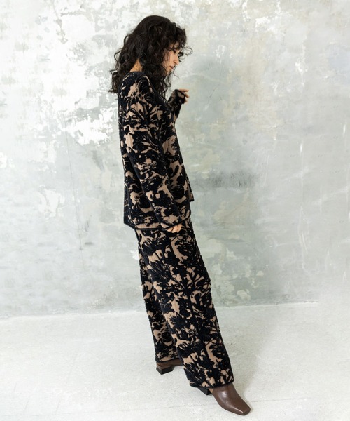 「OSMOSIS」 「SLOANE」イージーパンツ ONE SIZE ライトグレー レディース_画像5