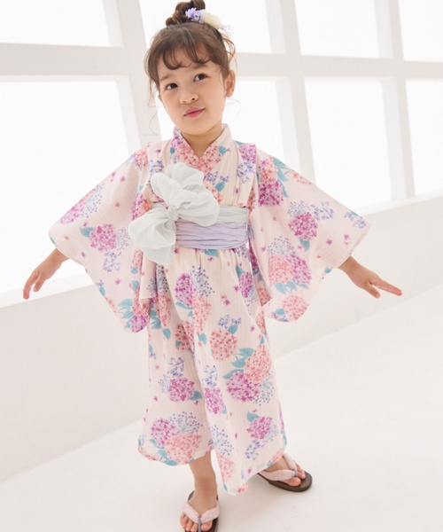 MIKI HOUSE（ミキハウス） 浴衣 さくらしぐれ柄浴衣 キッズ 子供