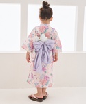 浴衣 紫陽花浴衣 キッズ 子供 女の子の詳細画像2
