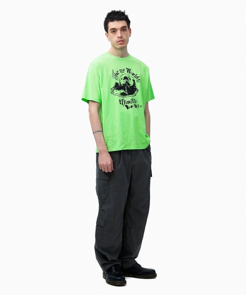 「thisisneverthat」 半袖Tシャツ L ライトグリーン メンズ_画像7