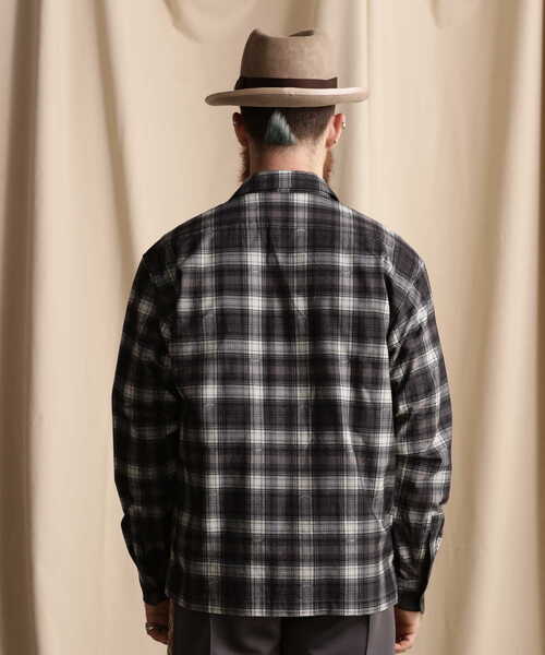 タクト Schott N.Y.C. 長袖シャツ グレー系 Lサイズ Schott N.Y.C（ショット） 「Schott」 長袖シャツ L チャコールグレー