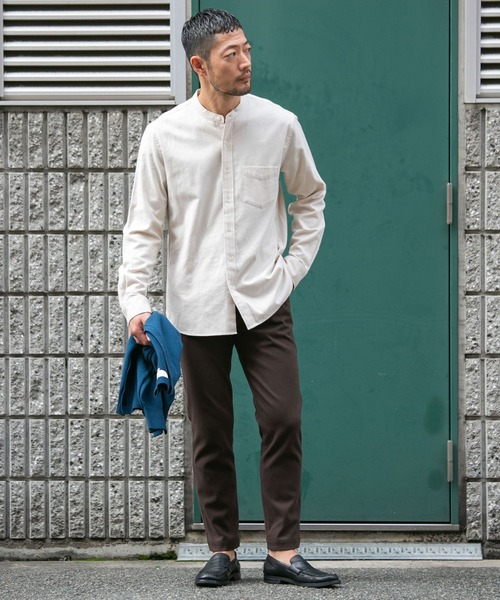「URBAN RESEARCH ROSSO MEN」 長袖シャツ MEDIUM アイボリー メンズ_画像6