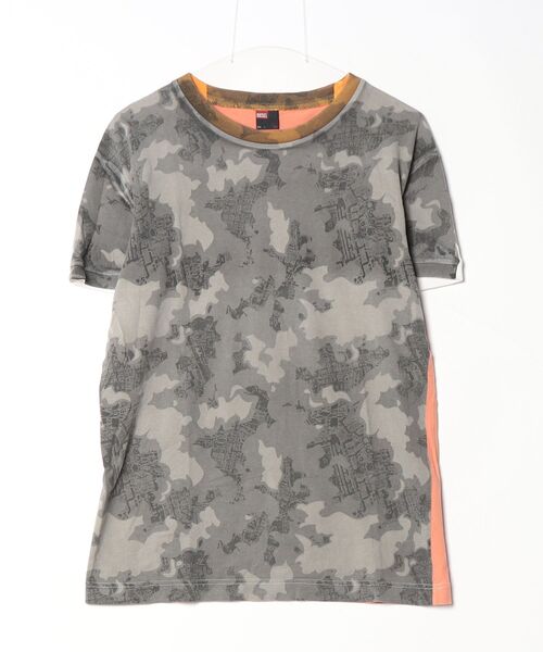 ★近々削除★ DIESEL 迷彩Tシャツ　迷彩カットソー　カモフラージュ　L DIESEL（ディーゼル） カモフラージュ半袖Tシャツ L グレー メンズ