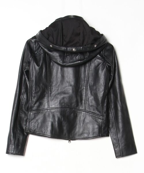 「Liugoo Leathers」 レザーブルゾン 1 ブラック レディース_画像2
