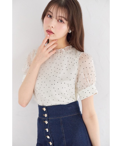tocco closet（トッコ クローゼット） ブラウス シャツ プチフリル