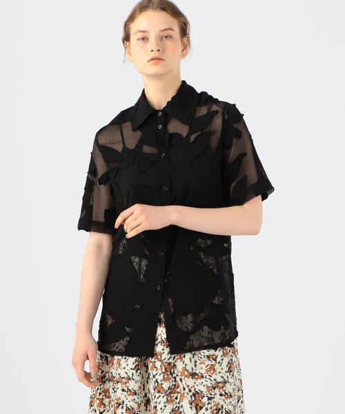 安い セール のシャツ ブラウス Rodebjer レディースファッション Taddeo ポリエステルレーヨン ブラウス フラワーパッチ ポリエステル レーヨン