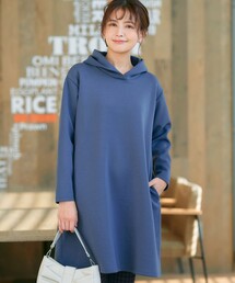 Tiaclasse tシャツ ソフトボンディングパーカーチュニック レディース