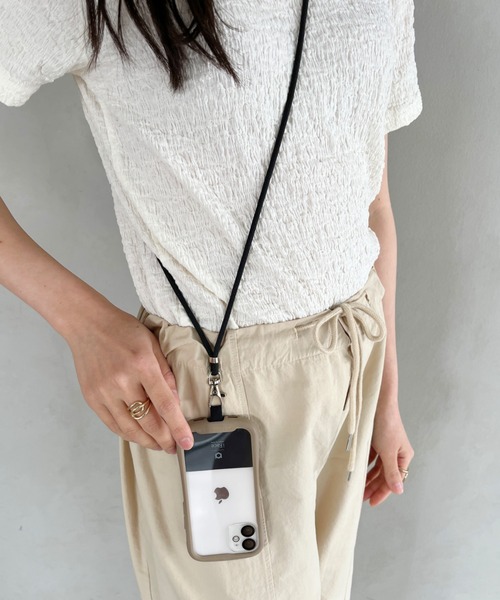 スマホアクセサリー ストラップ付き 5色展開