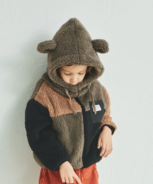 pairmanon（ペアマノン） ネックウォーマー ボア 耳付き アニマル