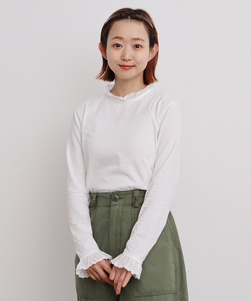Dot＆Stripes CHILD WOMAN tシャツ 30/1天竺 チェリーレース